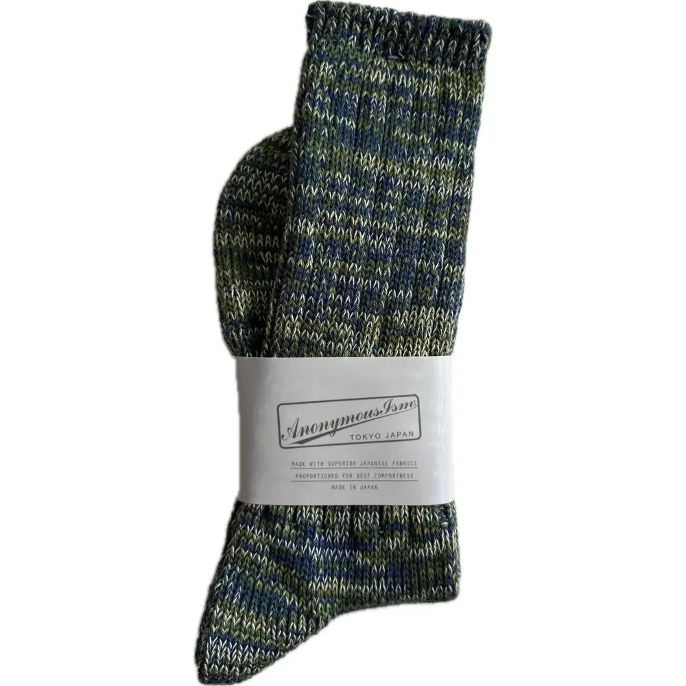 Anonymous ISM Socks Crew Made in Japan Cashmere Blend One Size Fits Most